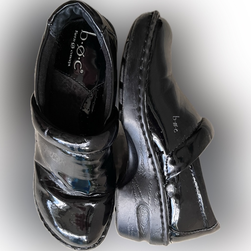 boc Born Black Leather Clog size 7